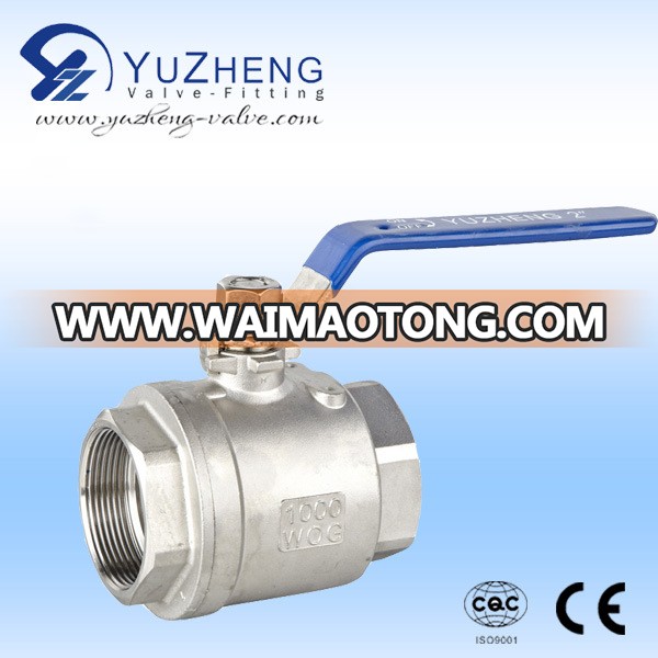 Stainless Steel 2PC Manual Ball Valve