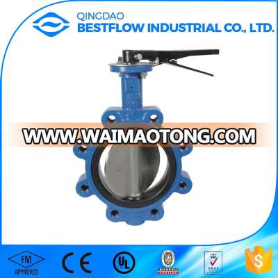 High Quality Cast Iron Manual Operated Lug Type Butterfly Valve