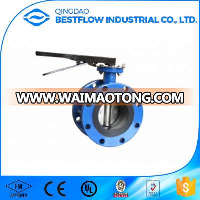 Ductile Iron Awwa C504 Doule Flange Double Eccentric Butterfly Valve