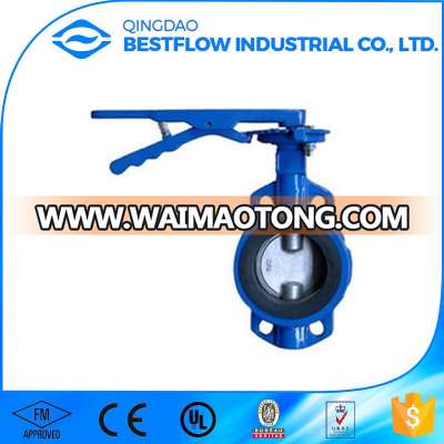 Cast Iron Manual Operated Wafer Type Butterfly Valve