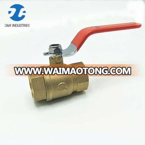 Chinese DR brass forged long handle manual ball valve