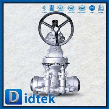 Didtek WC9 Butt Welded Pressure Seal Double By-Pass Gate Valve