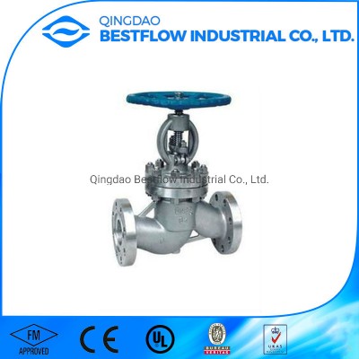 OEM API 6D BS 1873 Cast Steel Bolted Bonnet Angle Rising Stem Flanged End Globe Valve